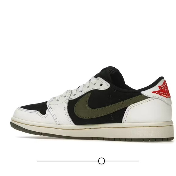Travis Scott x Wmns Air Jordan 1 Retro Low OG SP 'Olive' - Picture 2 of 5